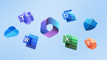 Microsoft 365 uygulamalarının logoları