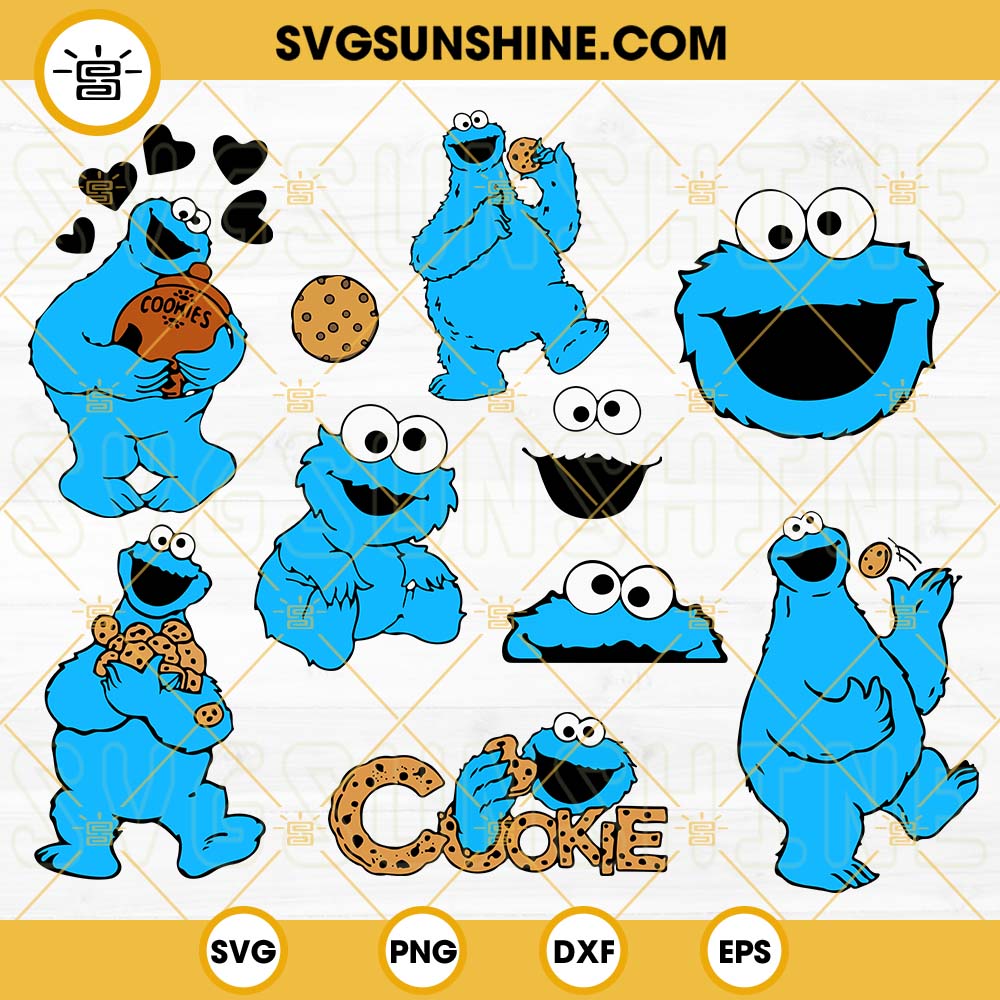 Cookie Monster Svg Elmo Svg Monster Svg Cookie Monster Clipart | Images ...