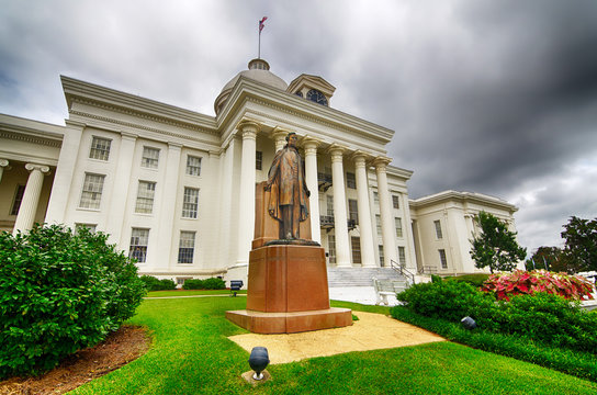 View of state capitol in Montgomery, Alabama