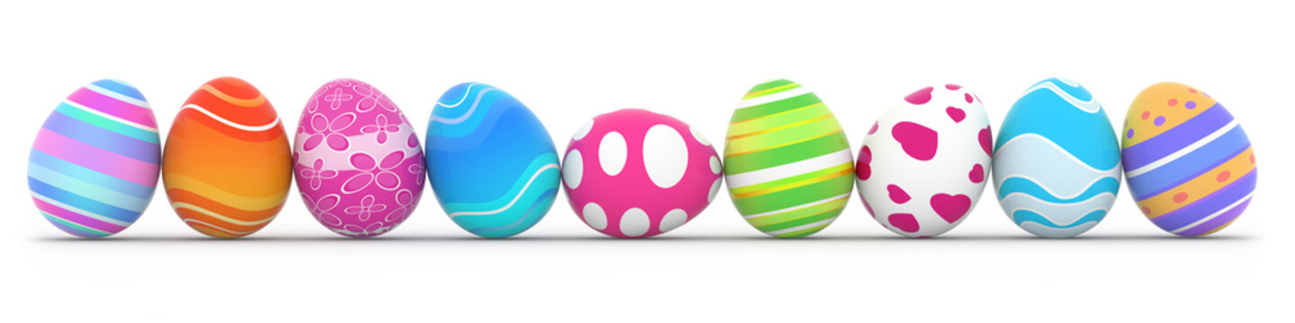 colorful easter eggs