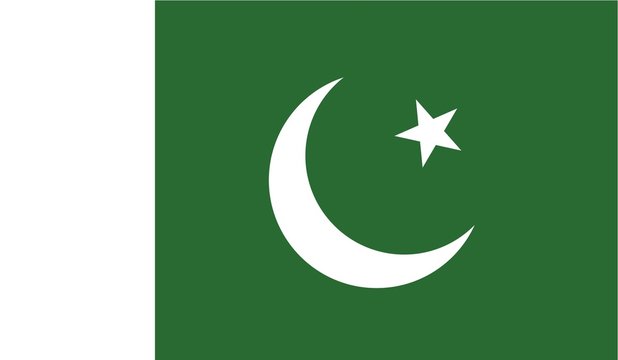 Illustration of the flag of Pakistan