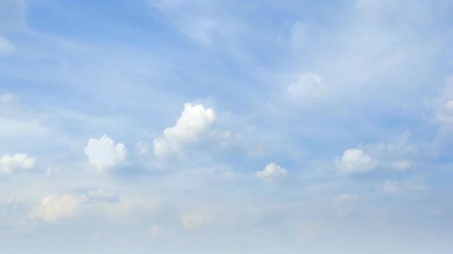 Loop of beautiful clouds on sky. Time lapse FHD