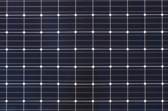 Square cells of solar panel