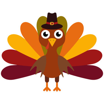 Vector illustration of a thanksgiving turkey