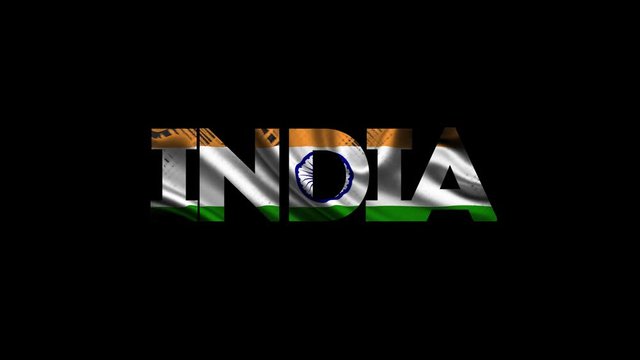 India Intro Draw Logo Animation + Alpha Channel