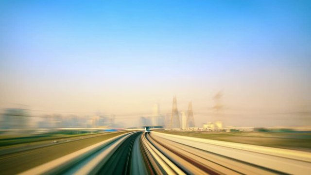 Rushing on the rails of Dubai's metro