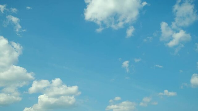 Cloudy sky time lapse in summer day