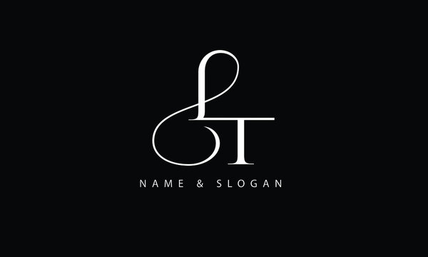 LT, TL, L, T abstract letters logo monogram