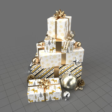 Christmas gifts with decorations 3