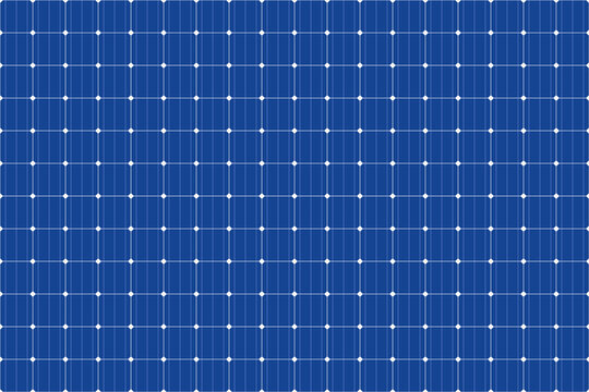 Blue solar panel seamless texture, abstract system collector from poly crystalline square cells