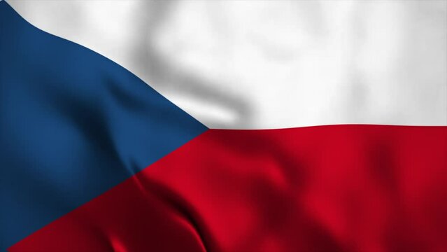 animation video flag independen day of czech