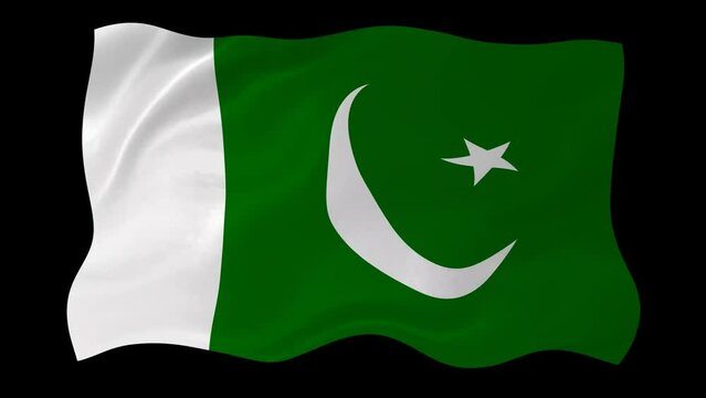 pakistan flag wavy national flag animation