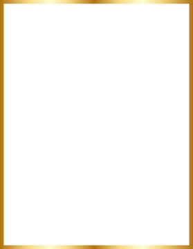 Gold Border Frame Vector