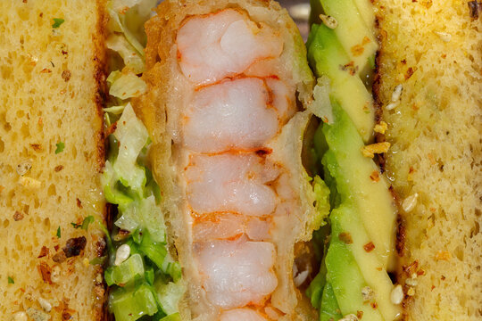 Tempura shrimp sandwich