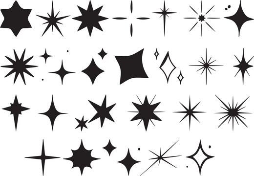 Star Vector File, Vector Bundle File-Cut File-Vector Clip Art  