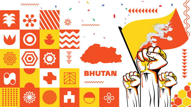 December 17, National day of Bhutan vector illustration. Suitable for greeting card, poster and banner.