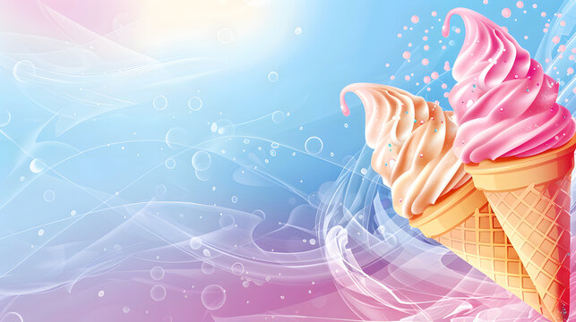 Ice cream background, ice cream wallpaper, summer time