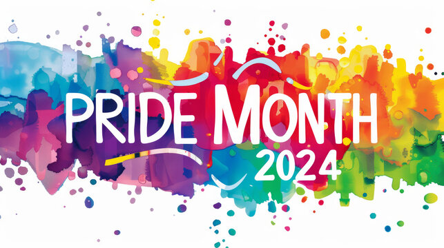 Sign "PRIDE MONTH 2024" 