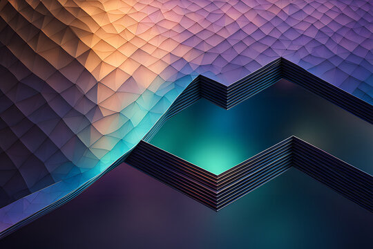 Geometric abstract background with lines and squares for a modern design concept