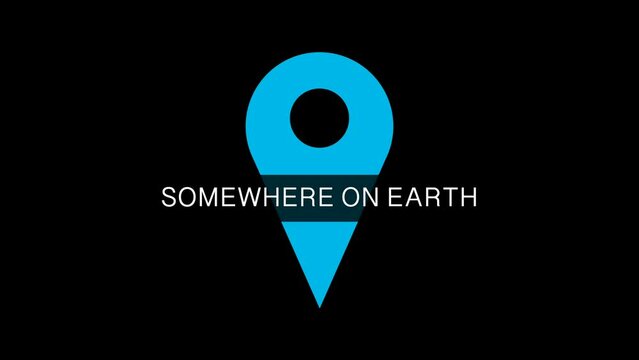 Somewhere on Earth location logo animation