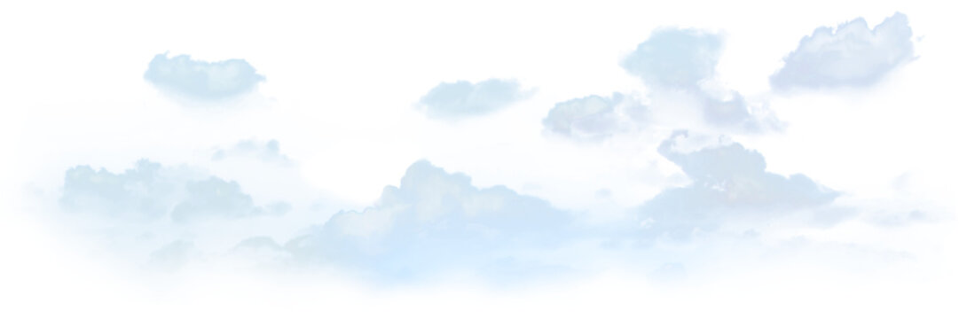 White cloud png on transparent background