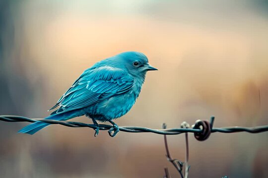 blue bird on a branch.