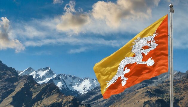 The Flag of Bhutan