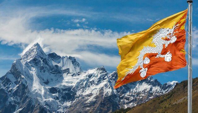 The Flag of Bhutan