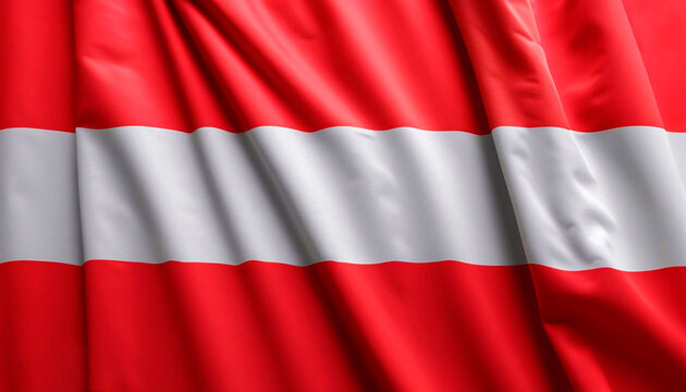 Austria flag with folds