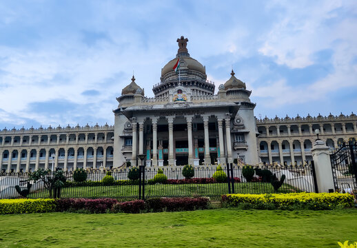 Vidhana Soudha: A regal silhouette against the Bangalore sky, where history’s echo meets modern India’s stride.