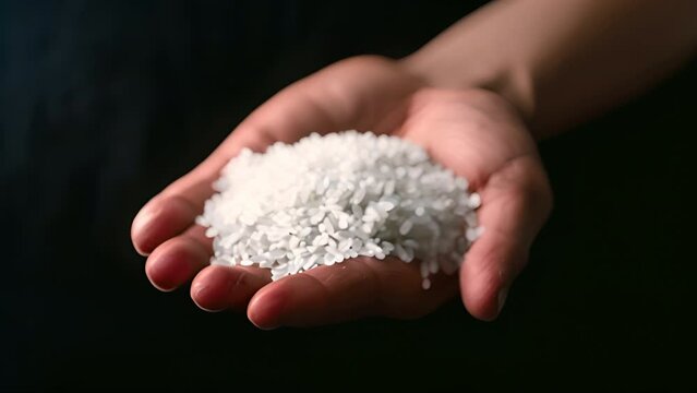 White rice (Thai jasmine rice) and rice that is not ground separately.