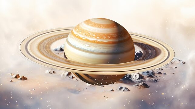 Single object clipart of Saturn