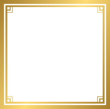 Minimalist golden frame