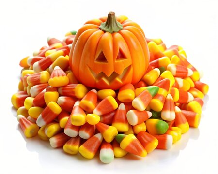 halloween candy corn pumpkin