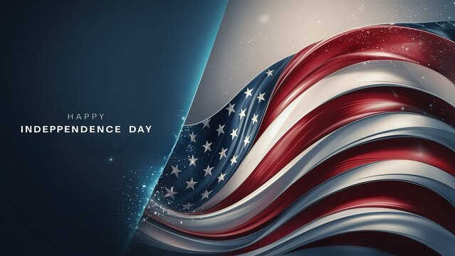 USA 4th of july background, banner, Happy independence day usa, Generative ai