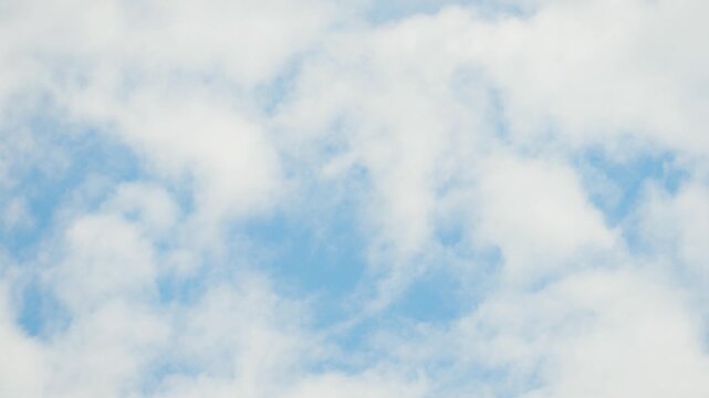 blue sky with clouds, sky footage