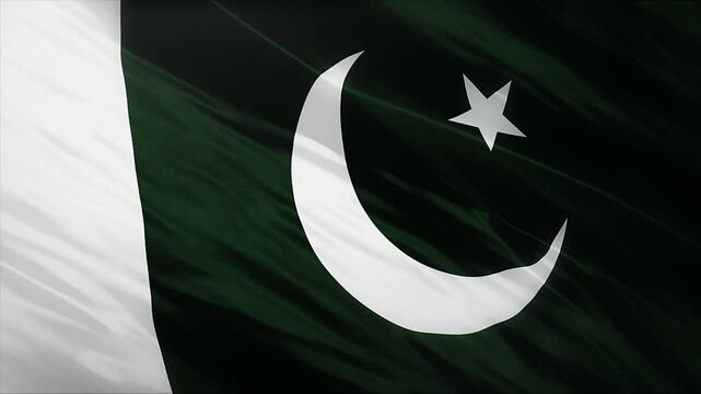 Pakistan flag waving, Pakistan, flag, waving in wind 4k video