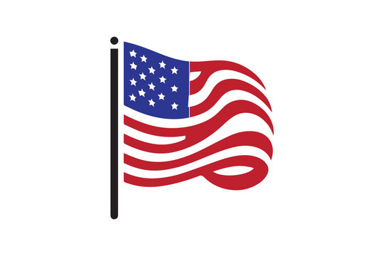 United States - Flag Vector Flat illustration