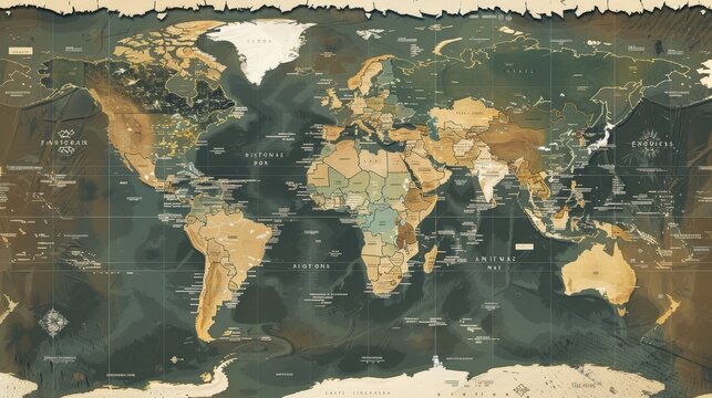 Illustrate a detailed world map highlighting the locations of major historical battles and conflicts throughout history.