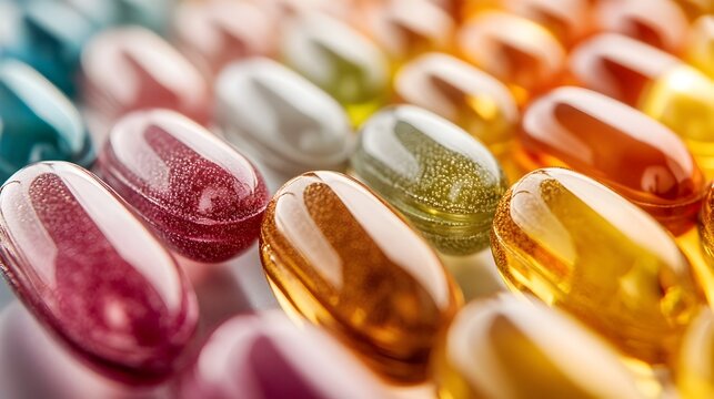 Closeup Photography of a Vibrant Array of Vitamin and Mineral Supplements