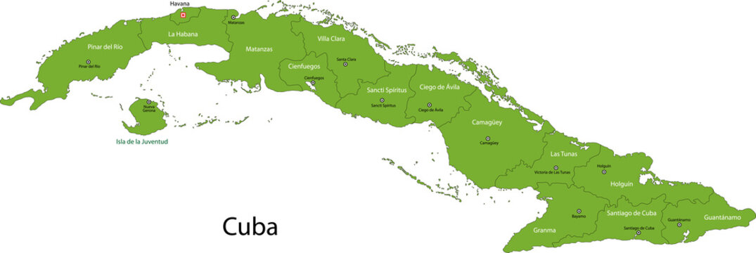 Map of Cuba