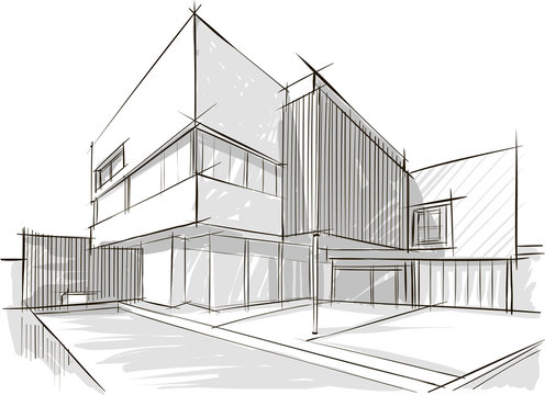 Architecture sketch of building