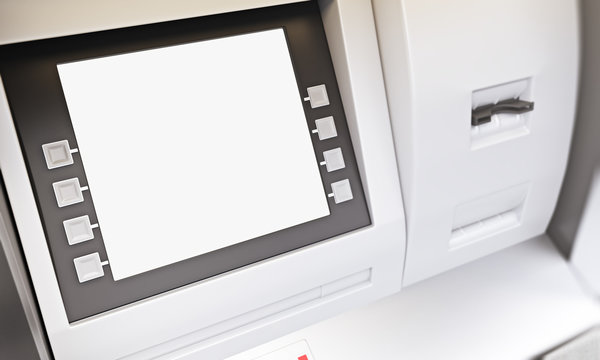 Blank ATM display