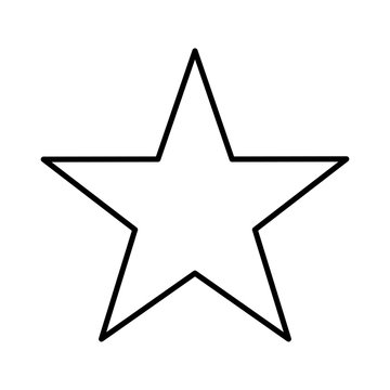 star single isolated icon design