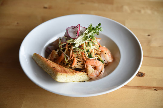 Close-up of food served on a plate on the table