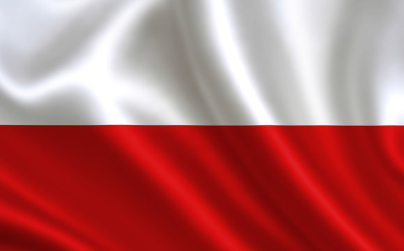 Polish flag. Poland flag. Flag of Poland. Poland flag illustration. Official colors and proportion correctly. Polish background. Polish banner. Symbol, icon.  