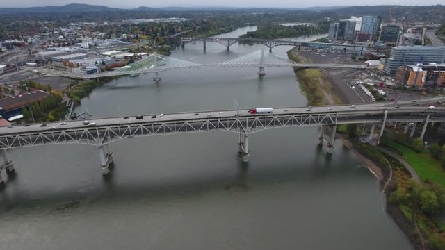 Bridge over the Columbia river in Portland Oregon