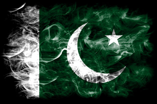 Pakistan smoke flag