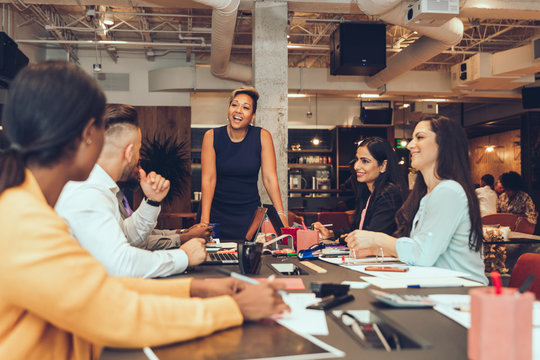 Business people in office meeting