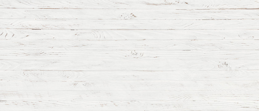 white wood texture background, top view wooden plank panel